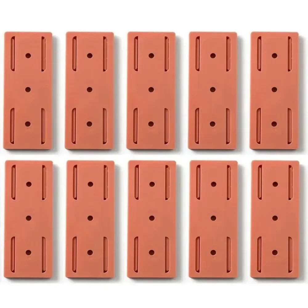 Wall-Mounted Power Strip & Cable Organizer – Self-Adhesive Plug Holder