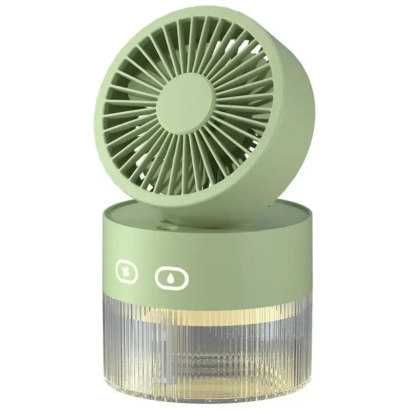 Portable Mini Mist Cooling Fan with LED Light