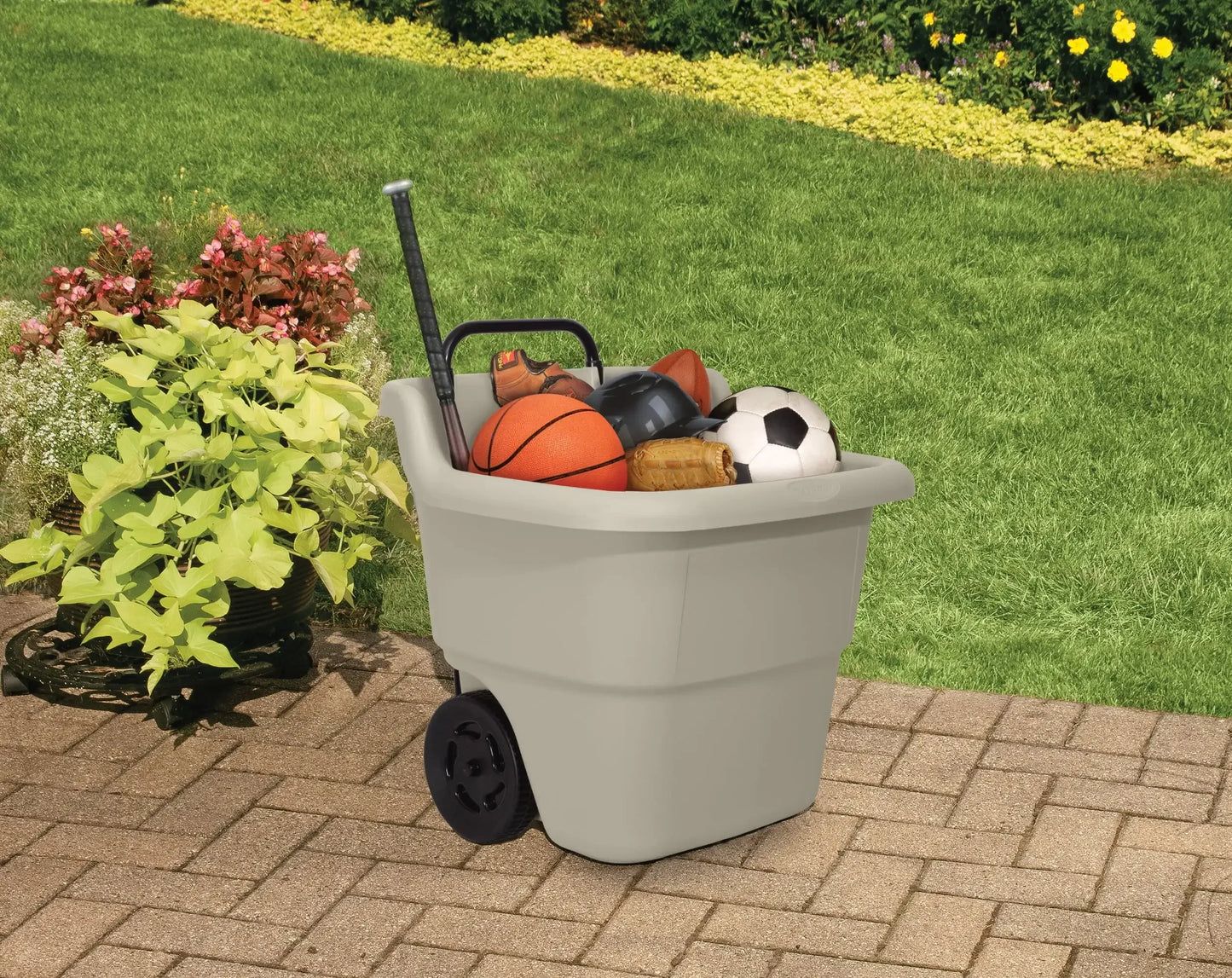 EasyRoll 15-Gallon Garden Cart with Wheels