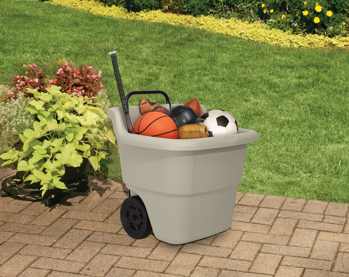 EasyRoll 15-Gallon Garden Cart with Wheels