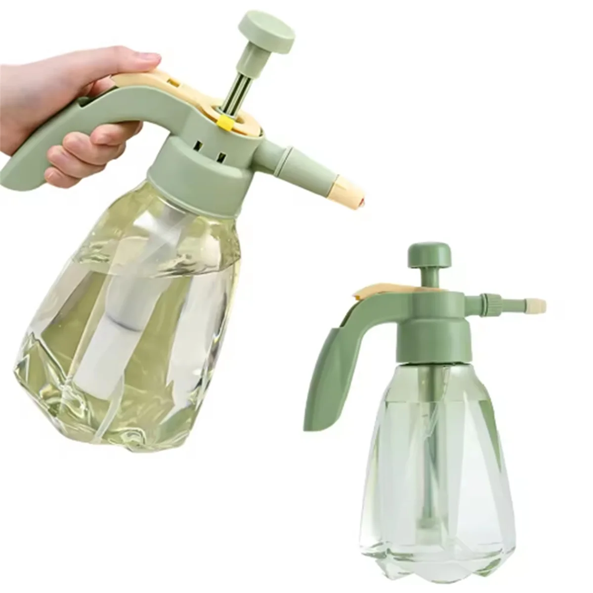 Indoor Large Pressure Watering Can – 1.5L Capacity, Durable Yellow