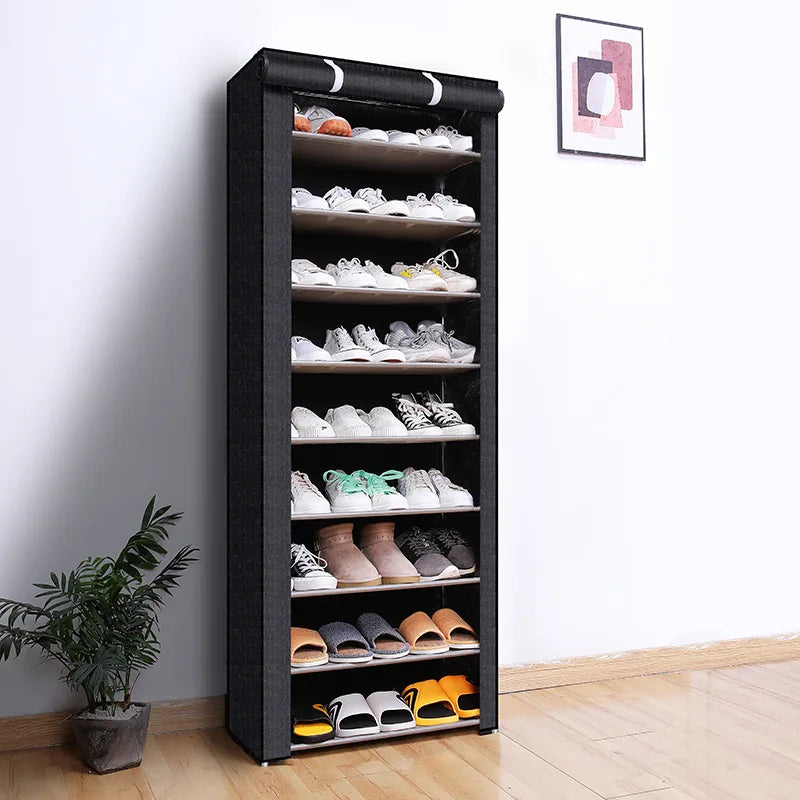 Dustproof Multilayer Shoe Rack | Space-Saving Shoe Organizer