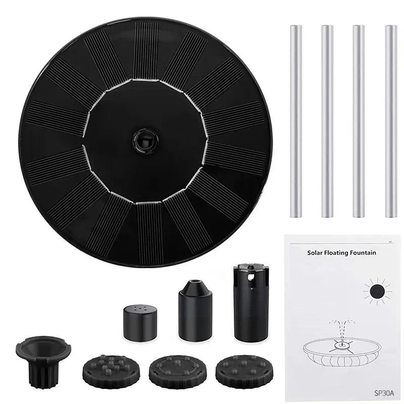 Solar Floating Fountain Pump – Garden & Pond Water Decor