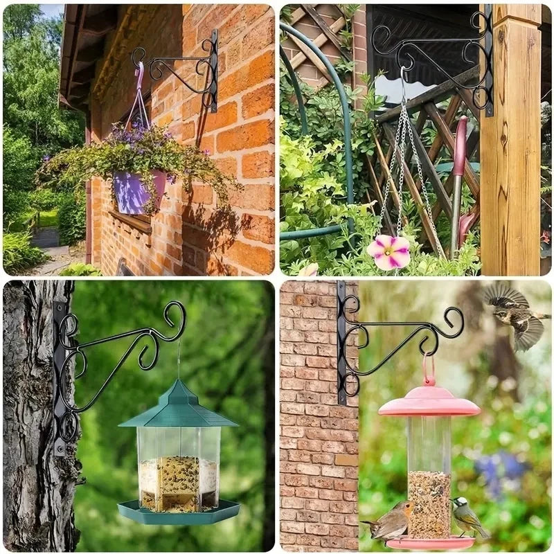 Metal Swivel Plant Hook – Hanging Flower Pot Bracket for Home & Garden