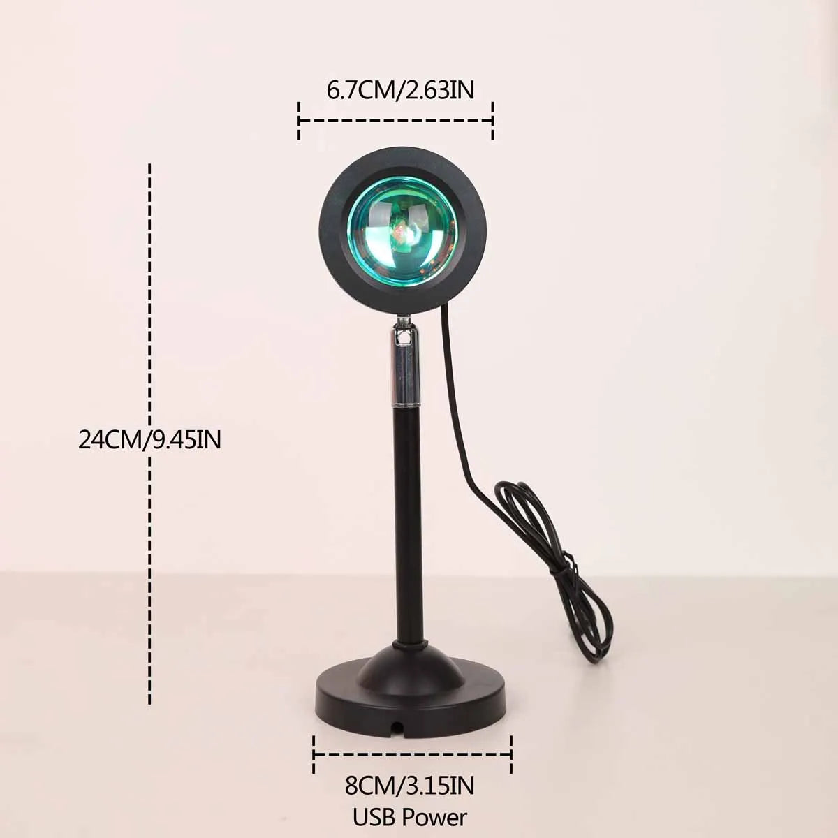 Sunset Projection Lamp – 16 Color LED with Remote
