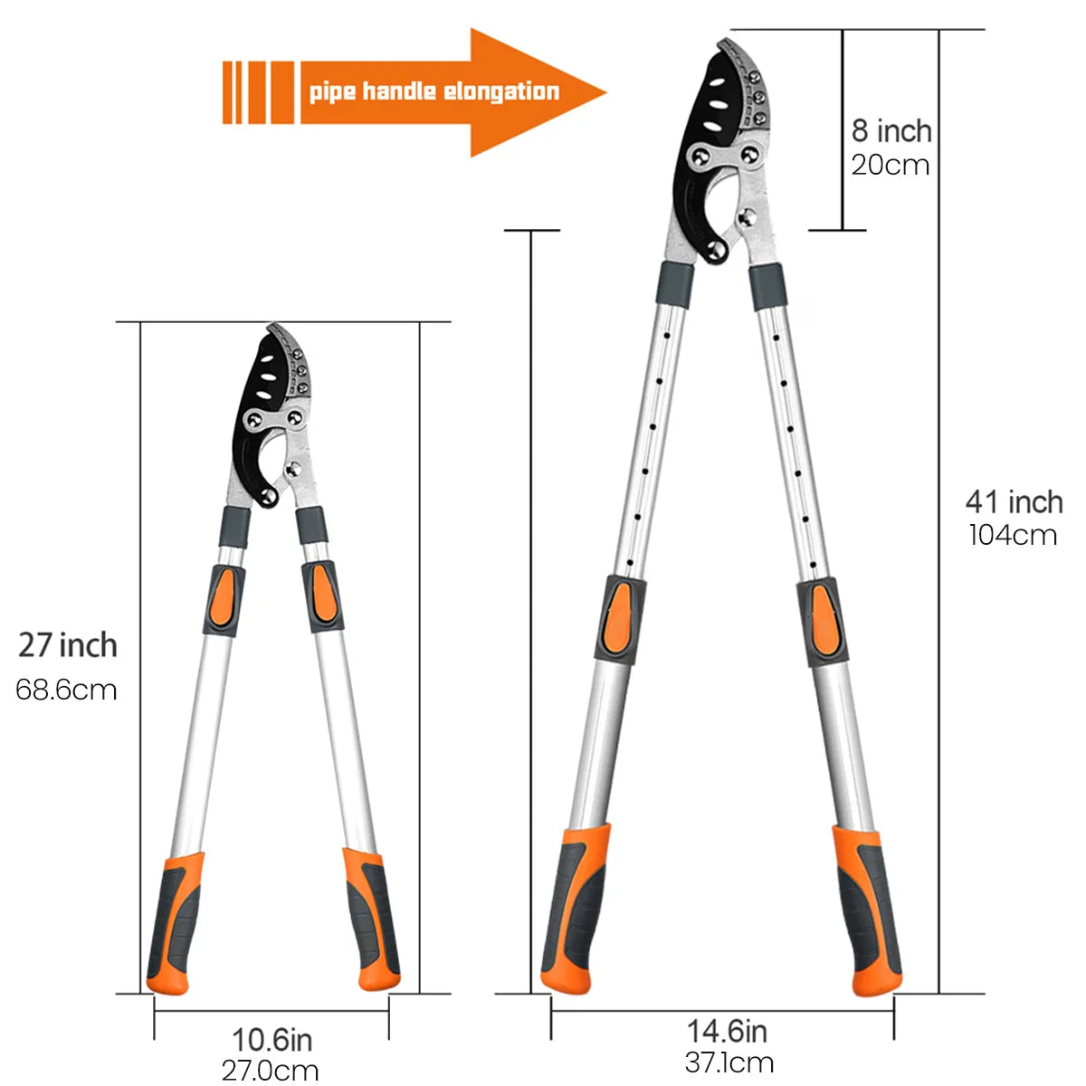 Gear Bypass Pruning Shears – Cuts Branches Up to 30mm