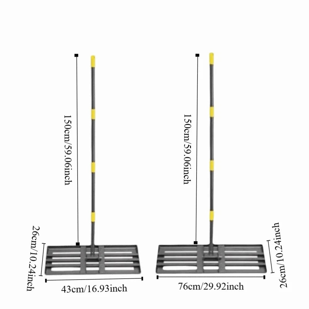 Stainless Steel Lawn Leveling Rake – Heavy Duty & Adjustable
