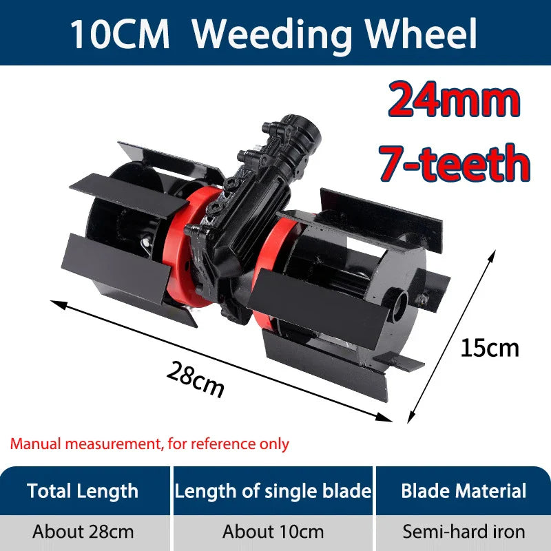 24mm 7-Teeth Lawn Mower & Trimmer Accessory – Weeding & Soil Tools