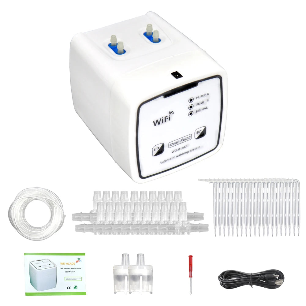 Smart WiFi Watering System – Dual Pump Drip Irrigation