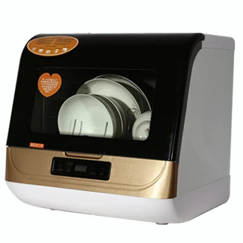 Compact Smart Countertop Dishwasher with Auto Drying (4–6 Place Settings)