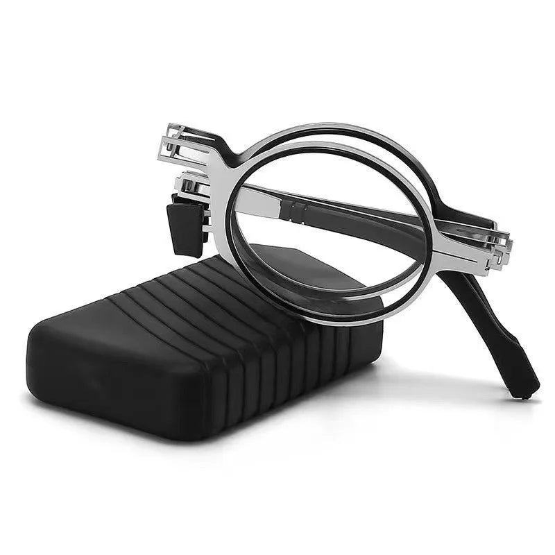 Retro Folding Reading Glasses – Anti-Blue Light for Men & Women