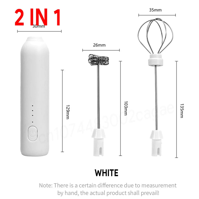 Rechargeable Milk Frother & Egg Beater