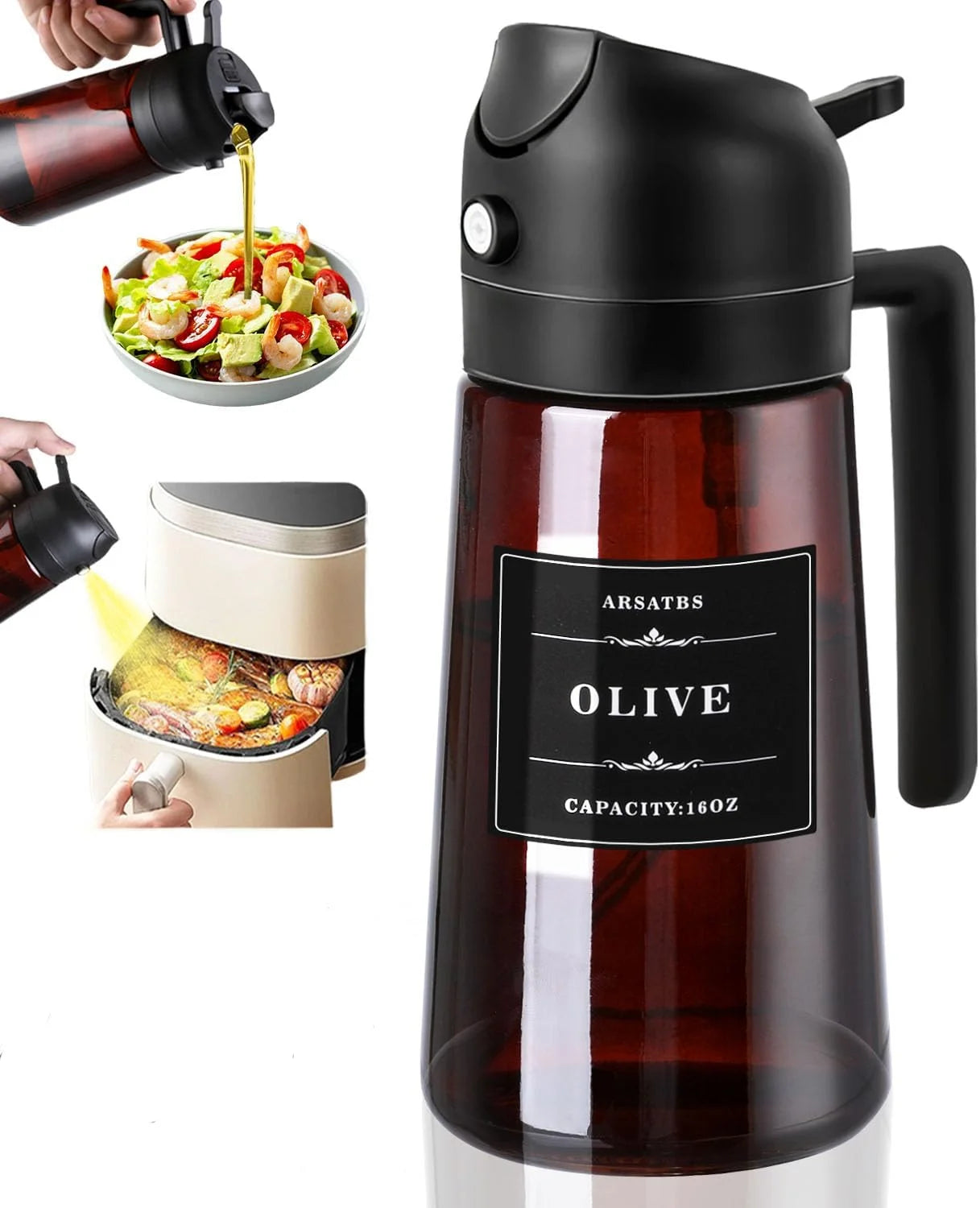 2-in-1 Oil Sprayer Bottle for cooking and plants