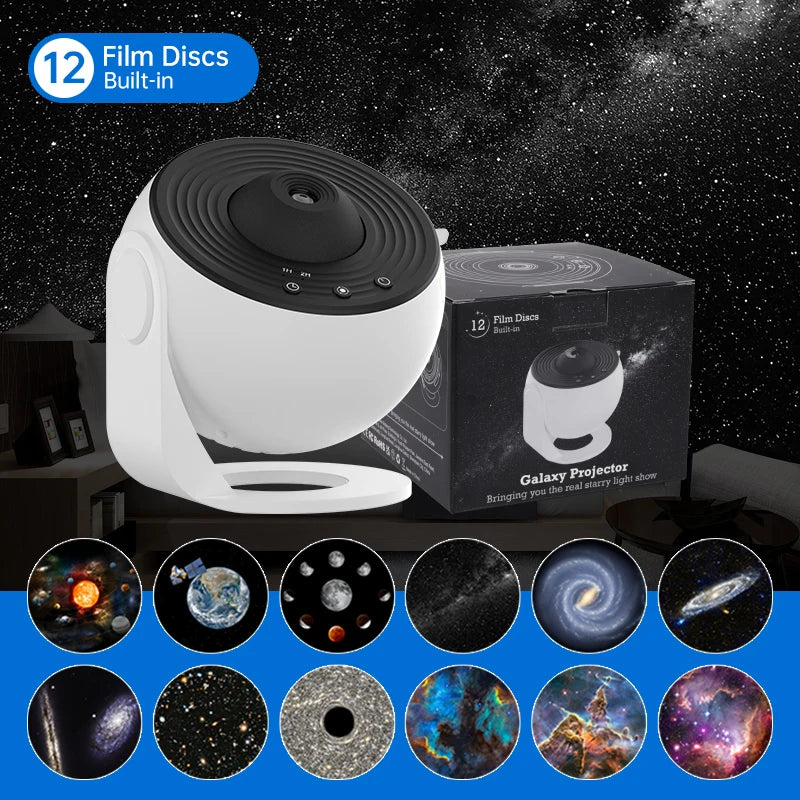 Cozy Bedroom Lighting with a 360° Galaxy Night Light Projector