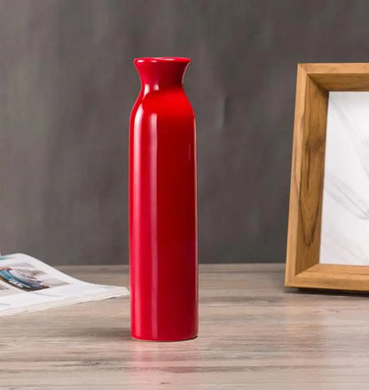 Red & Blue Ceramic Wedding Vase – Modern Home Decor