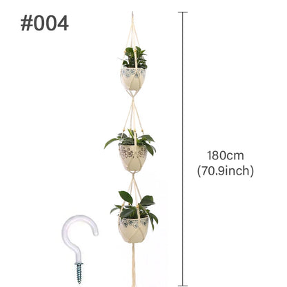 Macrame Plant Hanger – Handmade Boho Hanging Planter