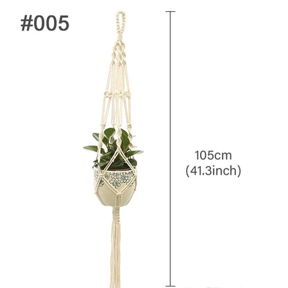 Macrame Plant Hanger – Handmade Boho Hanging Planter