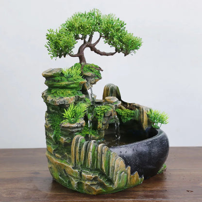 ZenFlow LED Tabletop Waterfall Fountain