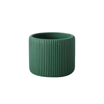 Stripe Silicone Flowerpot & Candle Mold – DIY Planter Kit