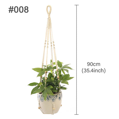 Macrame Plant Hanger – Handmade Boho Hanging Planter