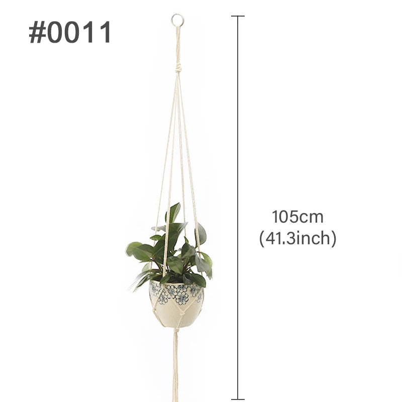 Macrame Plant Hanger – Handmade Boho Hanging Planter