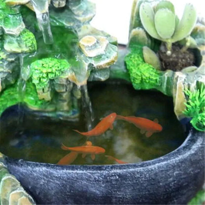 ZenFlow LED Tabletop Waterfall Fountain