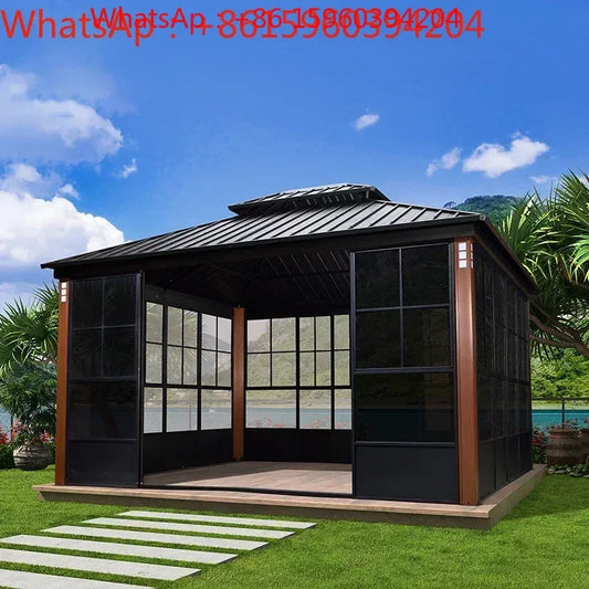 Aluminum Alloy Outdoor Gazebo – Modern Garden & Courtyard Pavilion