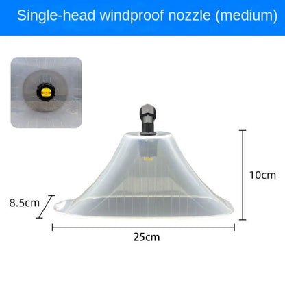 Windproof Fan Spray Nozzle – Clean & Precise Garden Sprayer Head