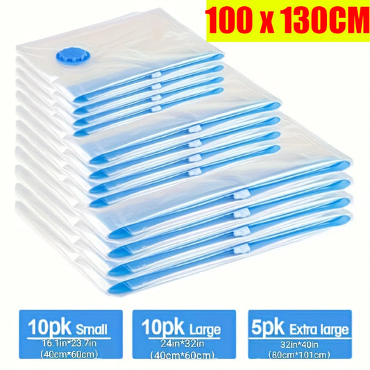 Vacuum Storage Bags – Space-Saving, Reusable Organizer