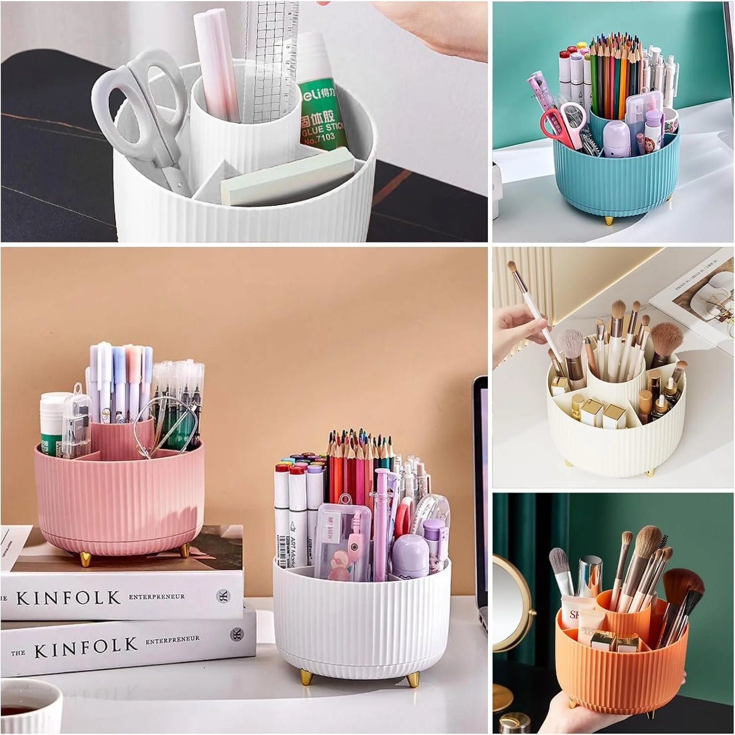 360° Rotating Makeup Organizer