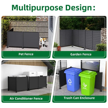 Outdoor Metal Privacy Screen – Modern Garden Fence Panel (50” x 50”)