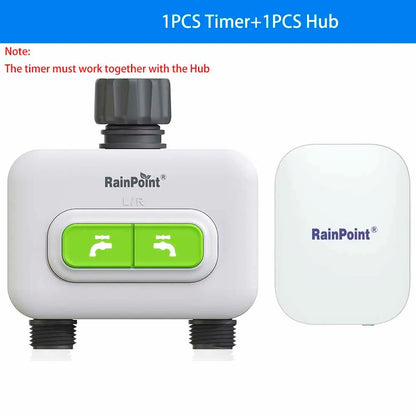 Smart 2-Zone WiFi Garden Water Timer | Automatic Sprinkler Control