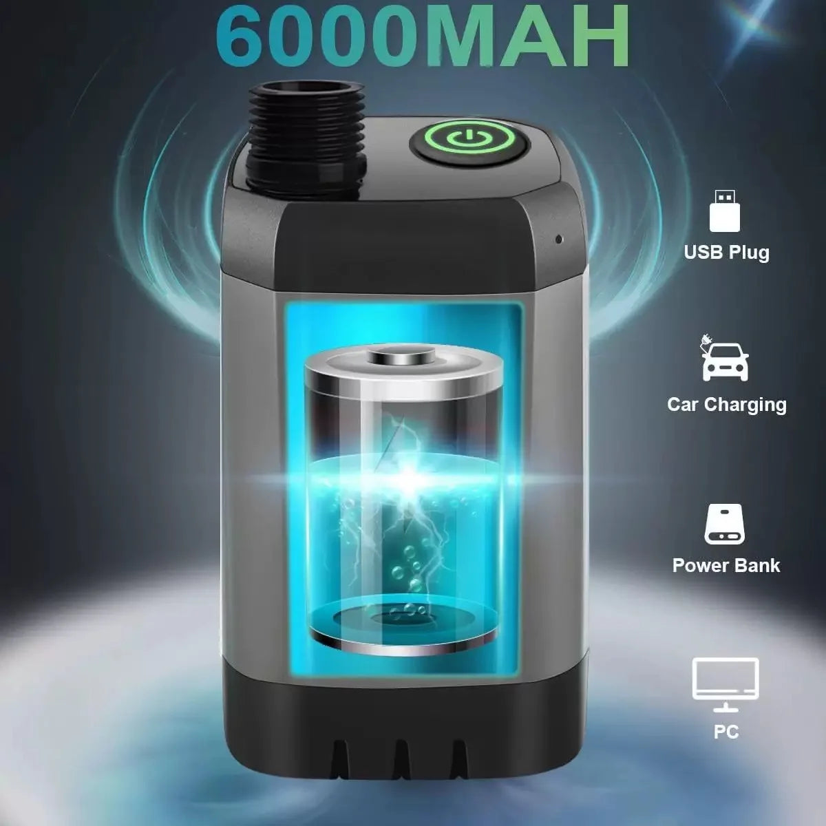 Portable Camping Shower with Smart Temperature Display