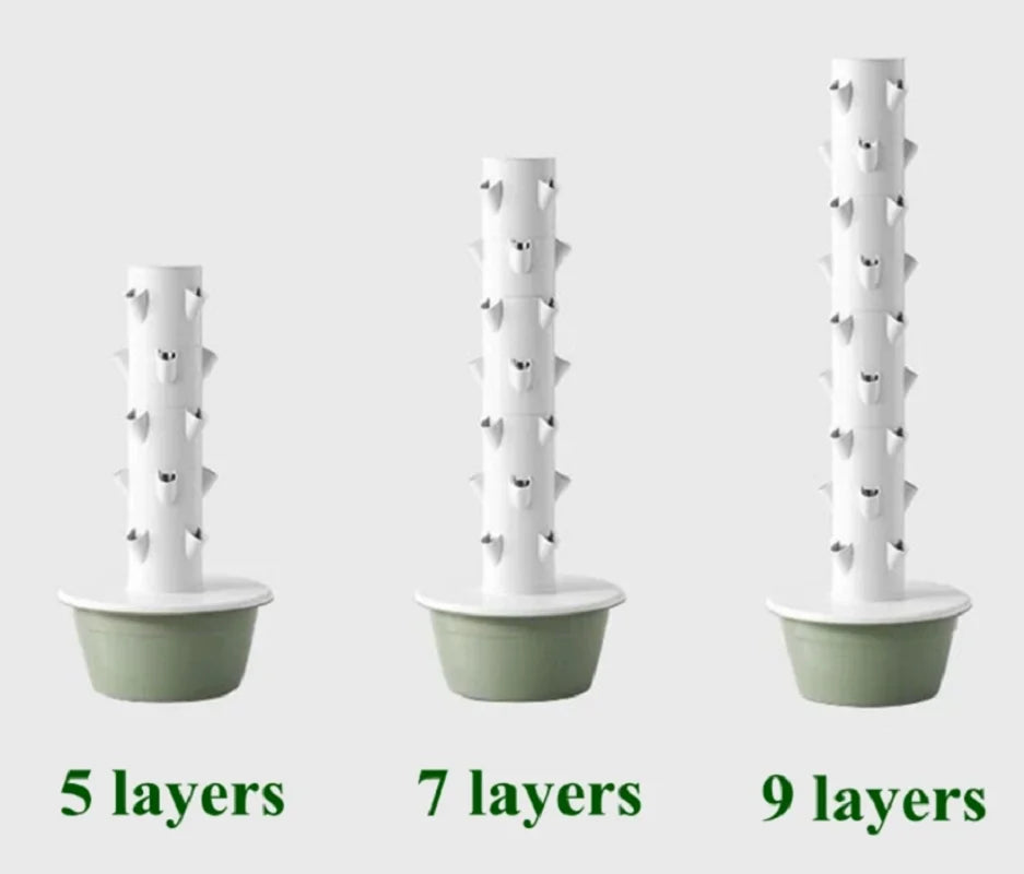 Hydroponic Vertical Garden Tower – Timed Plant Planter