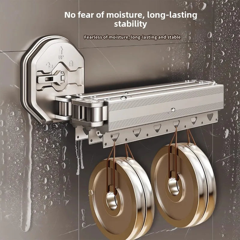 Folding Waterproof Shower Curtain – No-Drill Bathroom Divider