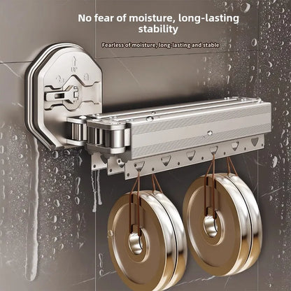 Folding Waterproof Shower Curtain – No-Drill Bathroom Divider