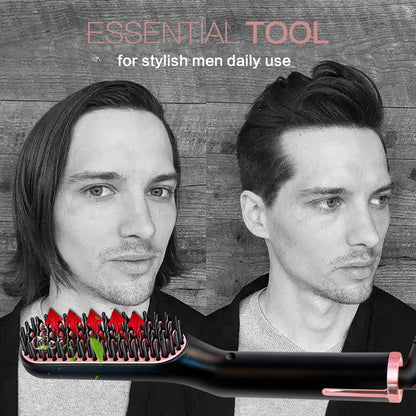 Beard Straightener Comb – Quick Heat Styling Brush
