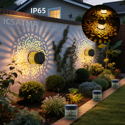 LED Solar Wall Light – Warm White, Waterproof & Outdoor Friendly