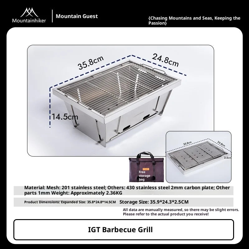 Ultra-Light Foldable Camping IGT Table – Portable Outdoor Cooking Stand
