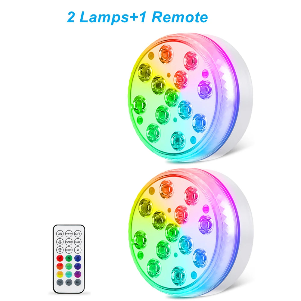 Underwater LED Pool & Garden Lights with Remote