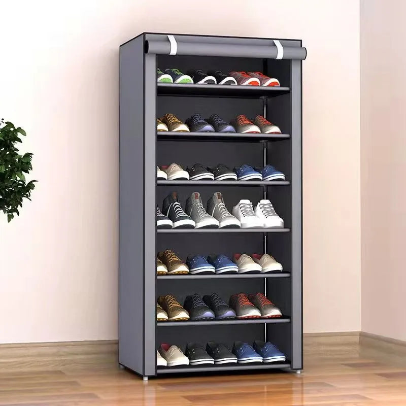 Dustproof Multilayer Shoe Rack | Space-Saving Shoe Organizer