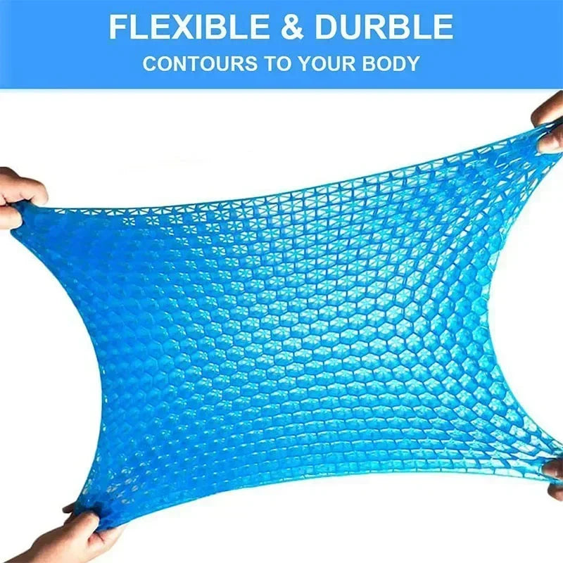 Gel Seat Cushion – Soft & Breathable Chair Pad for Back & Hip Comfort