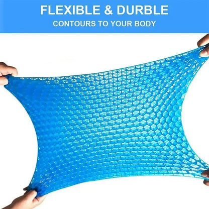 Gel Seat Cushion – Soft & Breathable Chair Pad for Back & Hip Comfort