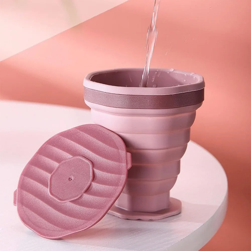 Foldable Silicone Travel Coffee Cup – Reusable & Portable