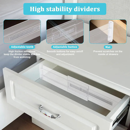 Expandable Drawer Dividers (4/6/8/12 Pack)