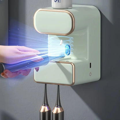 Smart UV Toothbrush & Toothpaste Dispenser Wall Mount