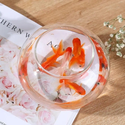 Clear Round Fish Tank – Durable Lightweight Aquarium for Home & Office