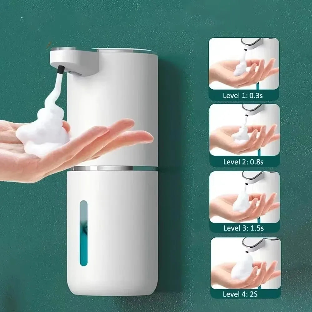 380ml Touchless Foam Soap Dispenser – USB Rechargeable