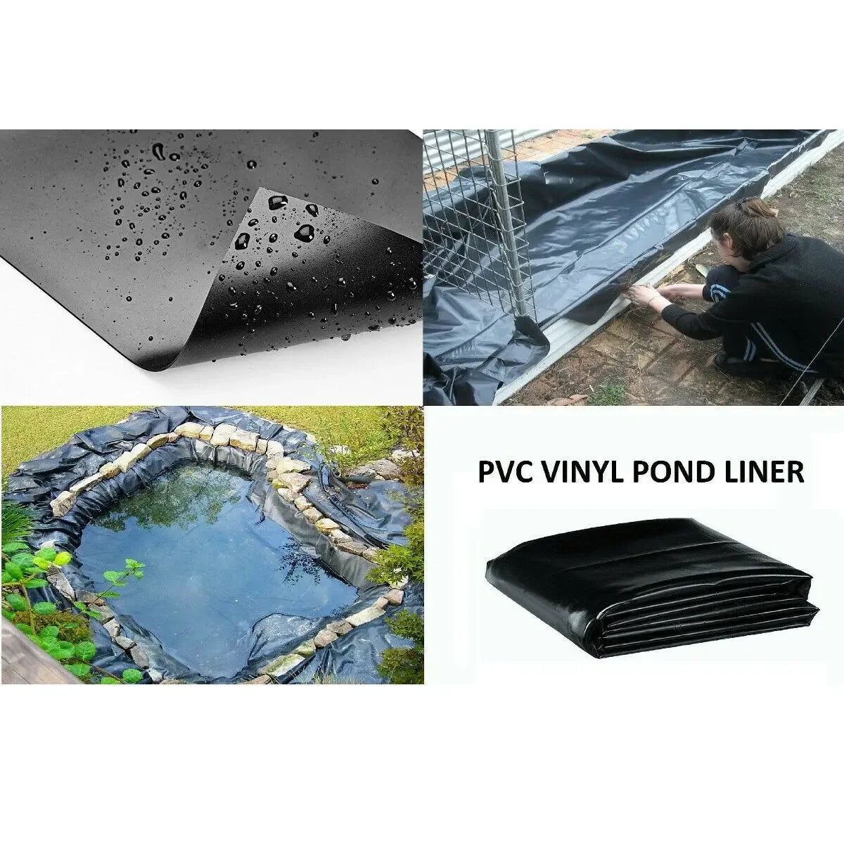 Heavy Duty Waterproof Pond Liner – 5x10ft Durable Garden & Fish Pond Sheet