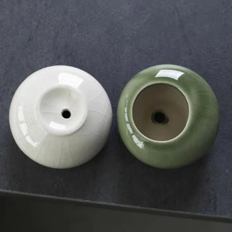 Mini Ceramic Succulent Planter – Ice-Cracked Glaze Vase